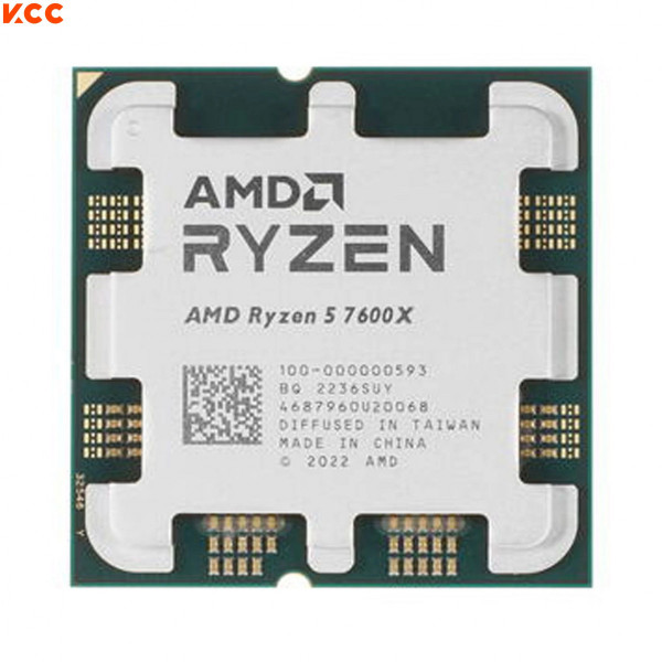 CPU AMD Ryzen 5 7600X Tray (4.7GHz boost 5.3GHz, 6 nhân 12 luồng, 38MB Cache, 105W, Socket AM5)