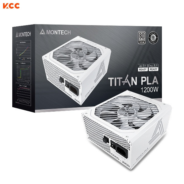 Nguồn máy tính Montech TITAN PLA 1200W 80 Plus Platinum