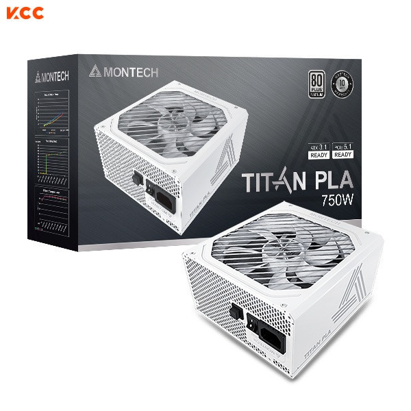 Nguồn máy tính Montech TITAN PLA 750W 80 Plus Platinum