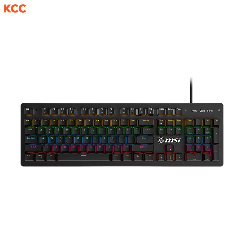 Bàn phím cơ gaming MSI FORGE GK300 - Blue Switch (màu đen) (S11-04US20G-HH9)