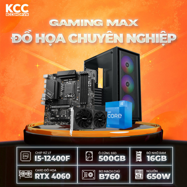 PC KCC Intel i5-12400F/13400F / VGA RTX 4060