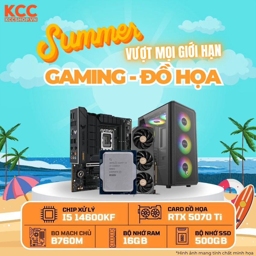 PC KCC Intel i5-14600KF / VGA RTX 5070 Ti
