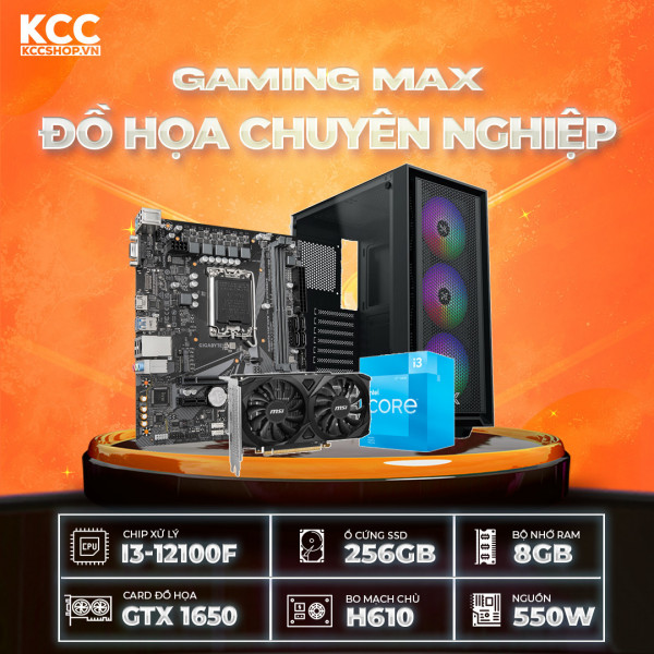 PC KCC Intel I3-12100F / VGA GTX 1650