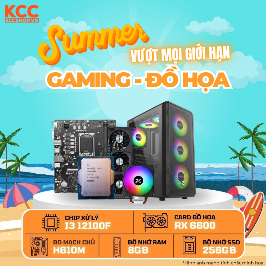 PC KCC Intel I3-12100F / VGA RX 6600