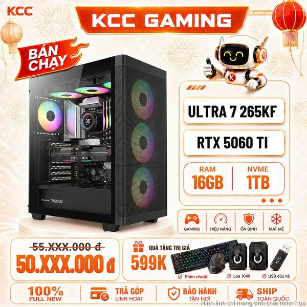 PC KCC Intel U7-265KF / VGA RTX 5060 Ti