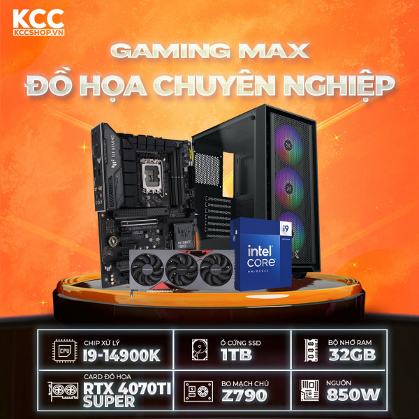 PC KCC Intel i9-14900K / VGA RTX 4070 Ti Super