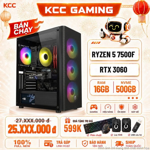 PC KCC AMD R5-7500F / VGA RTX 3060