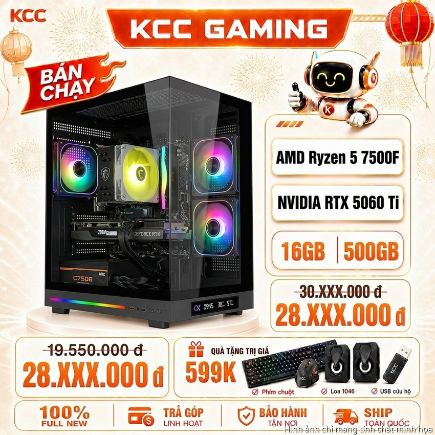 PC KCC AMD R5-7500F / VGA RTX 5060 Ti
