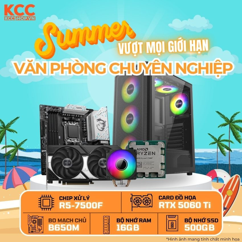 PC KCC AMD R5-7500F / VGA RTX 5060 Ti