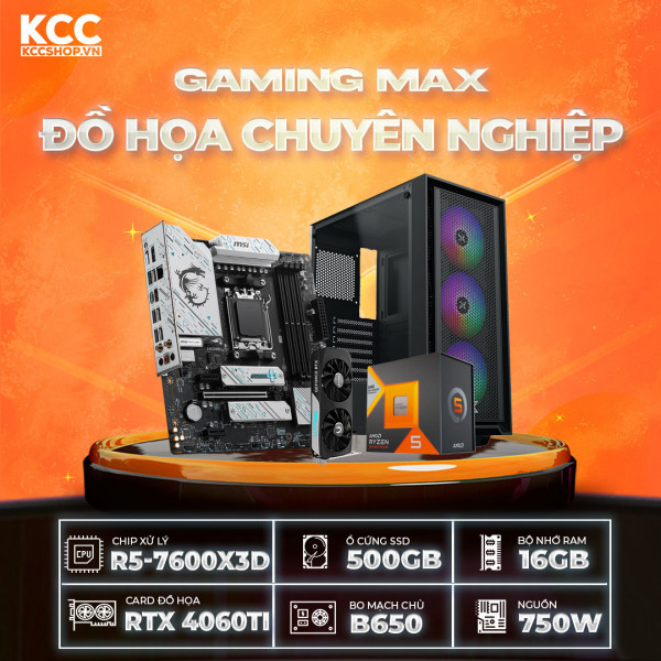 PC KCC AMD R5-7600X3D / VGA RTX 4060 Ti