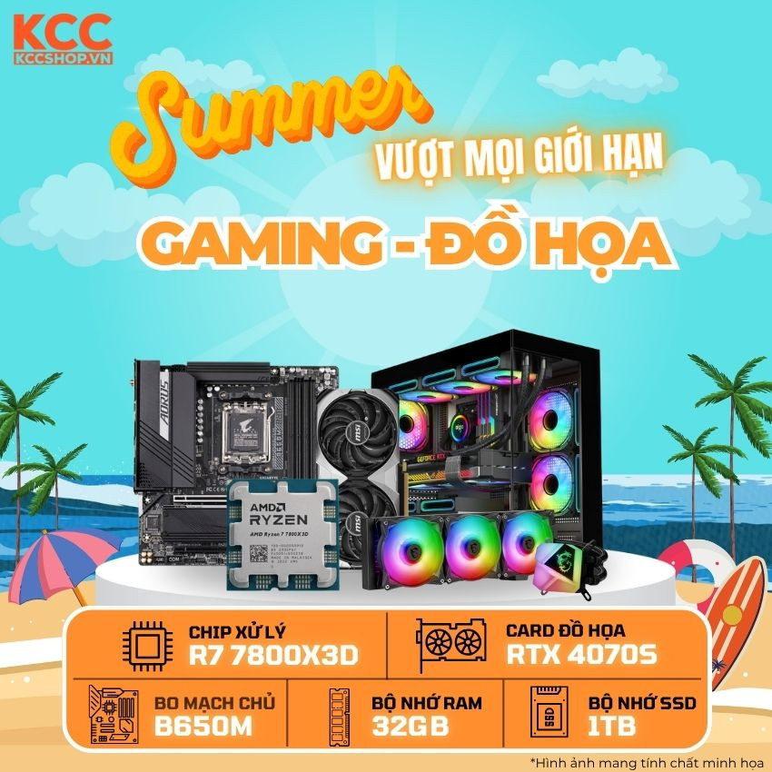 PC KCC AMD R7-7800X3D / VGA RTX 4070 Super