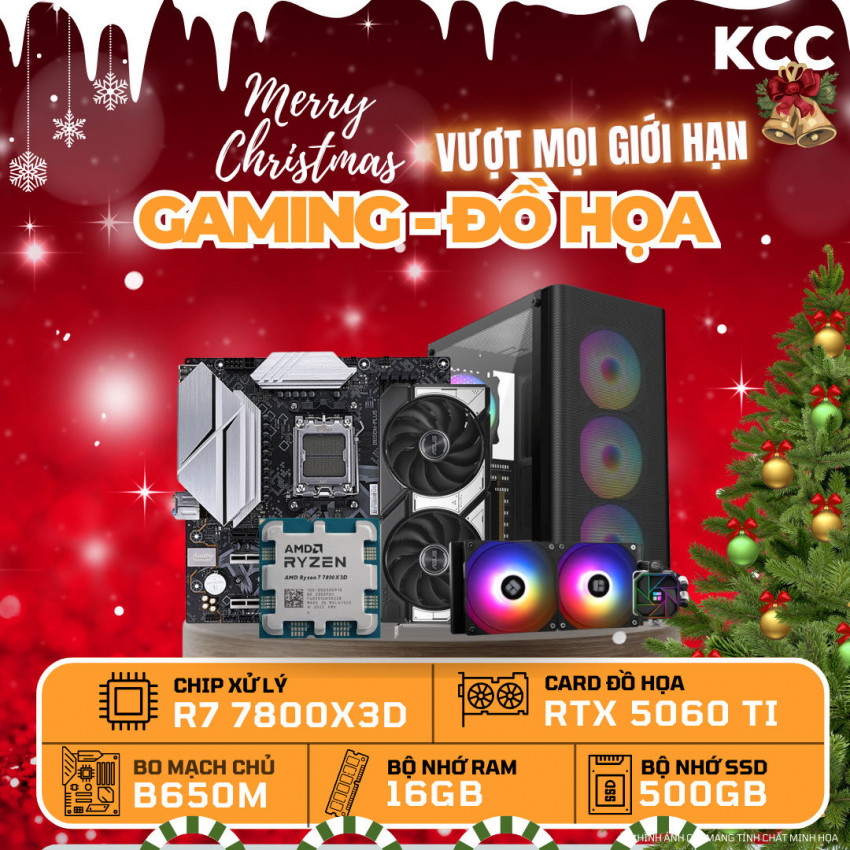 PC KCC AMD R7-7800X3D / VGA RTX 5060 Ti