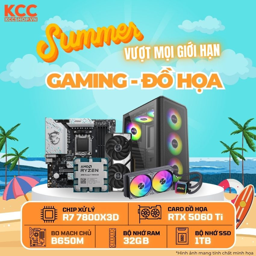 PC KCC AMD R7-7800X3D / VGA RTX 5060 Ti