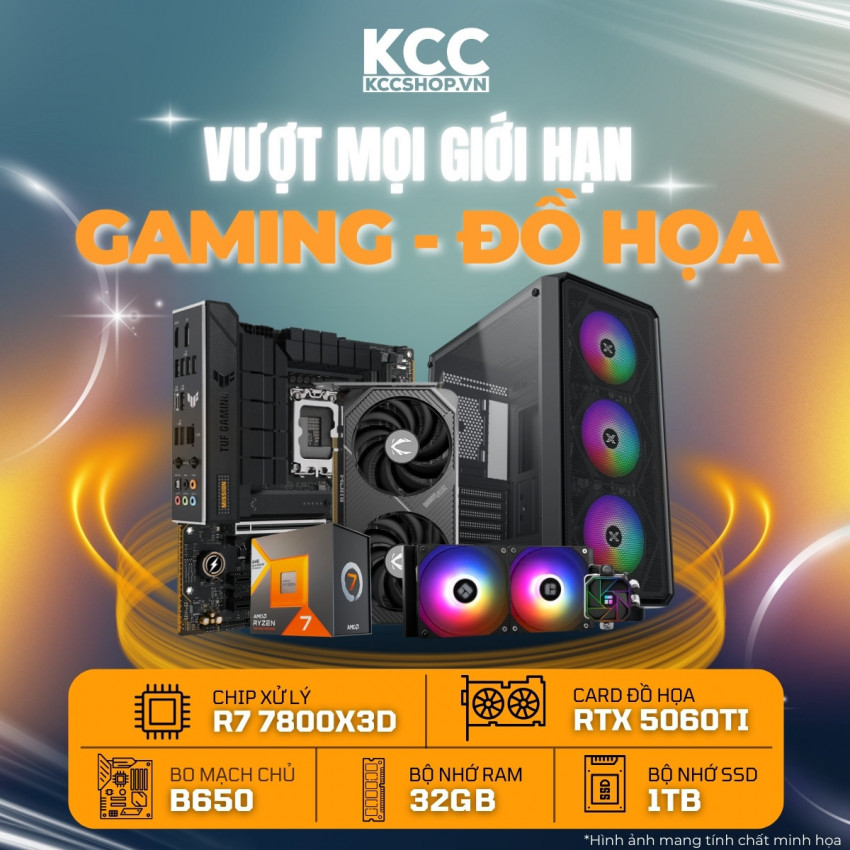 PC KCC AMD R7-7800X3D / VGA RTX 5060 Ti