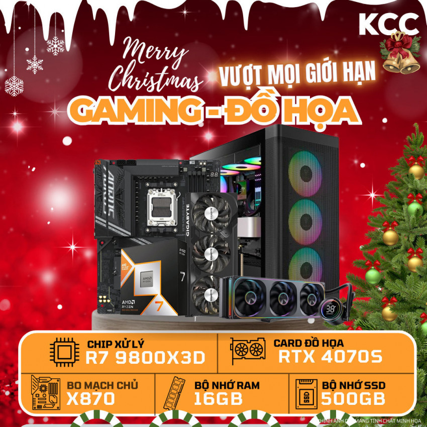 PC KCC AMD R7-9800X3D / VGA RTX 4070 Super