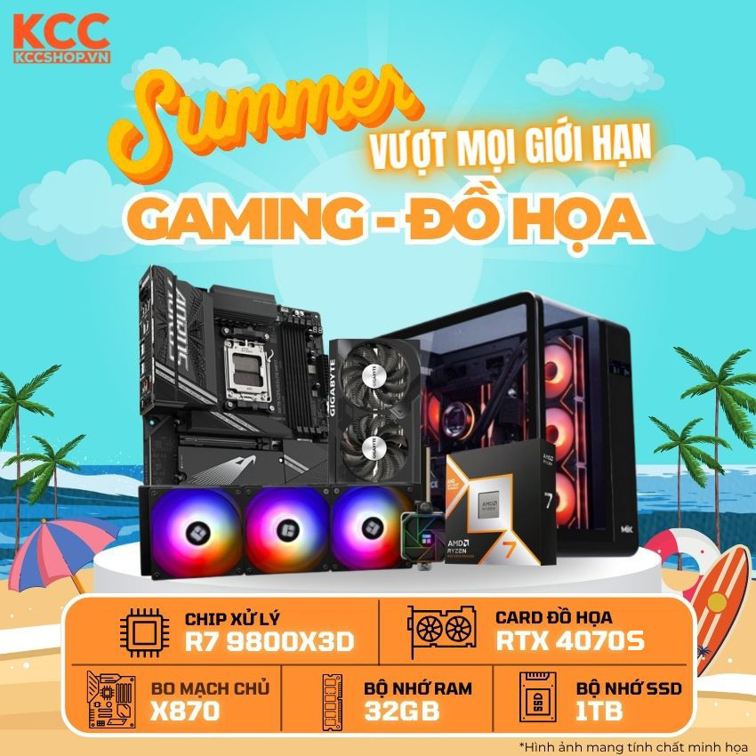 PC KCC AMD R7-9800X3D / VGA RTX 4070 Super