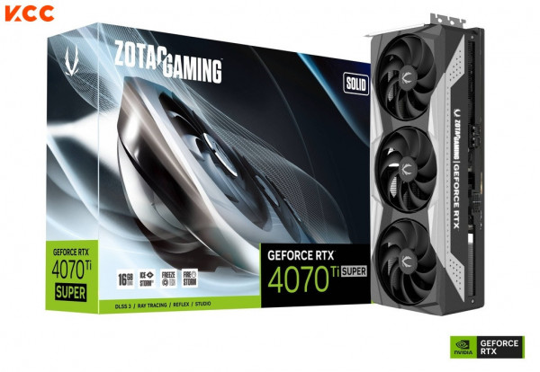 VGA ZOTAC GAMING GeForce RTX 4070 Ti SUPER SOLID 16GB GDDR6X (ZT-D40730R-10P)