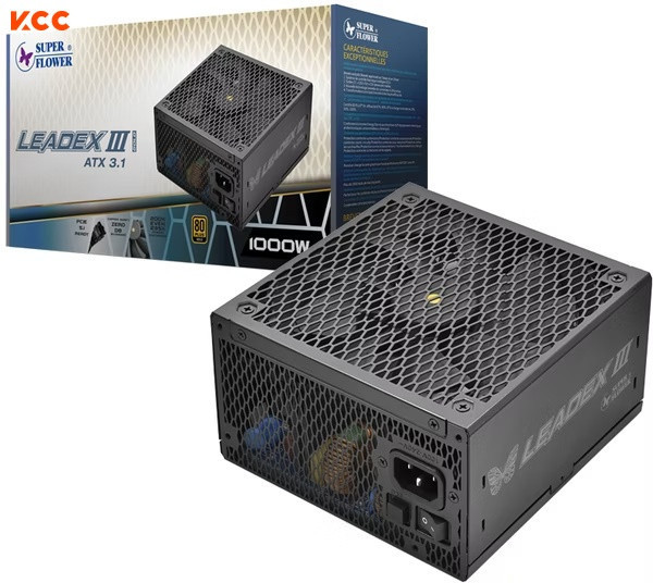 Nguồn máy tính SuperFlower LEADEX III GOLD UP ATX 3.1 1000W 80 Plus Gold