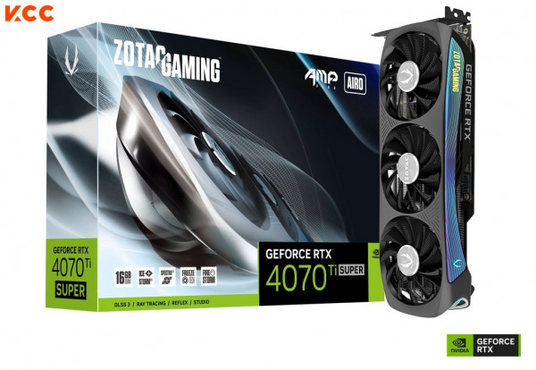 VGA ZOTAC GAMING GeForce RTX 4070 Ti SUPER AMP AIRO 16GB GDDR6X