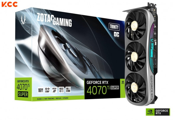 VGA ZOTAC GAMING GeForce RTX 4070 Ti SUPER Trinity OC 16GB GDDR6X