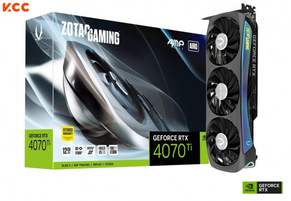 VGA ZOTAC GAMING GeForce RTX 4070 Ti AMP AIRO 12GB GDDR6X