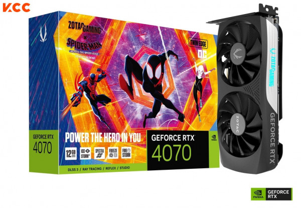 VGA ZOTAC GAMING GEFORCE RTX 4070 Twin Edge OC SPIDER-MAN 12GB GDDR6X