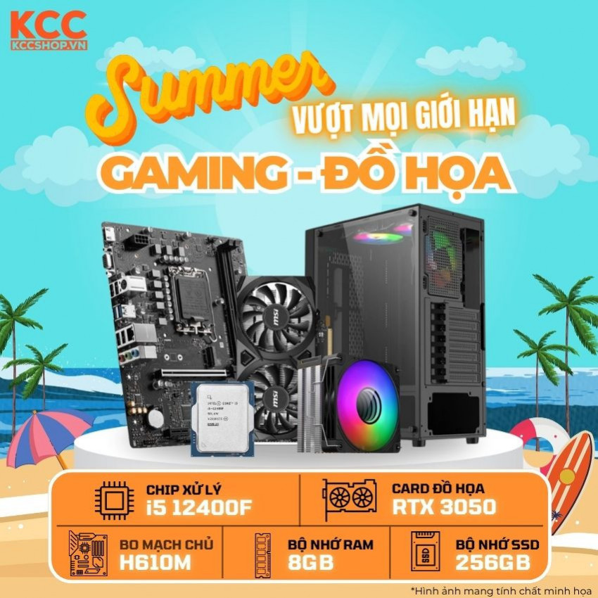 (TẶNG KÈM MÀN HÌNH) PC KCC Intel I5-12400F / VGA RTX 3050