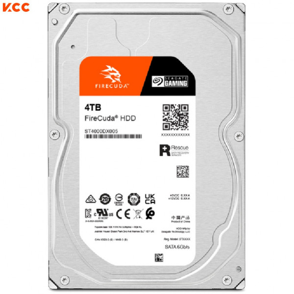 Ổ cứng HDD Seagate FireCuda 4TB 3.5 inch, 7200RPM, SATA3, 256MB Cache (ST4000DX005)