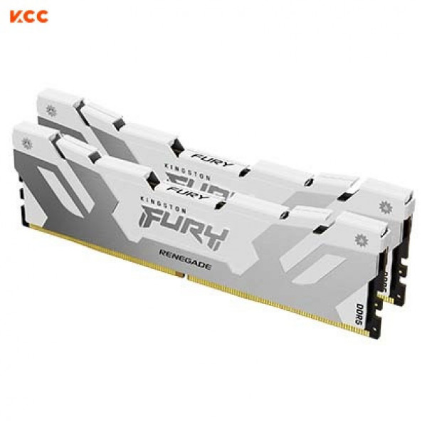 Ram Kingston FURY Renegade (KF564C32RWK2-32) 32GB (2x16GB) C32 6400MHz DDR5 White