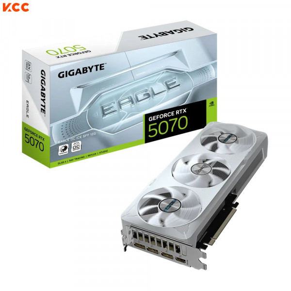 VGA Gigabyte GeForce RTX 5070 EAGLE OC ICE SFF 12G (GV-N5070EAGLEOC ICE-12GD)