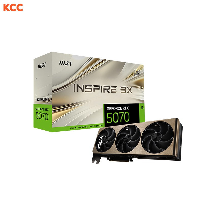 VGA MSI GeForce RTX 5070 12G INSPIRE 3X OC