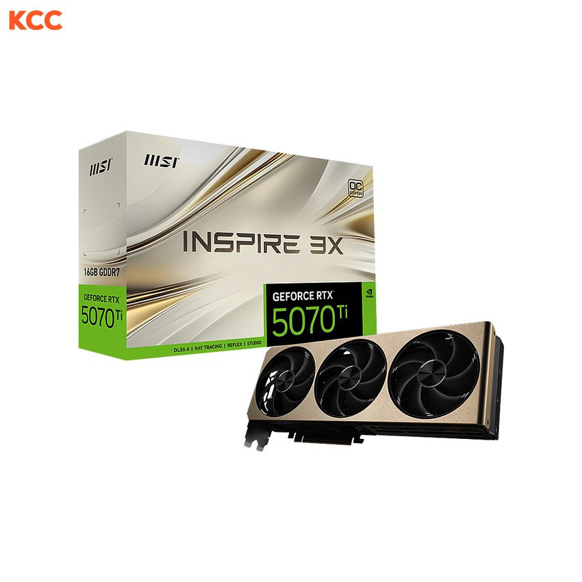 VGA MSI GeForce RTX 5070 Ti 16G INSPIRE 3X OC PLUS