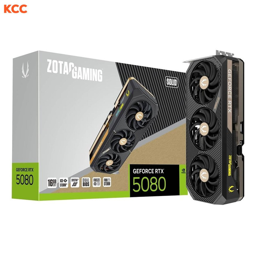 VGA ZOTAC GAMING GeForce RTX 5080 SOLID 16GB GDDR7 (ZT-B50800D-10P)