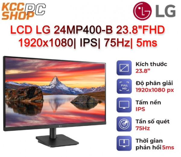 Màn hình LG 24MP400-B 23.8Inch 75Hz IPS