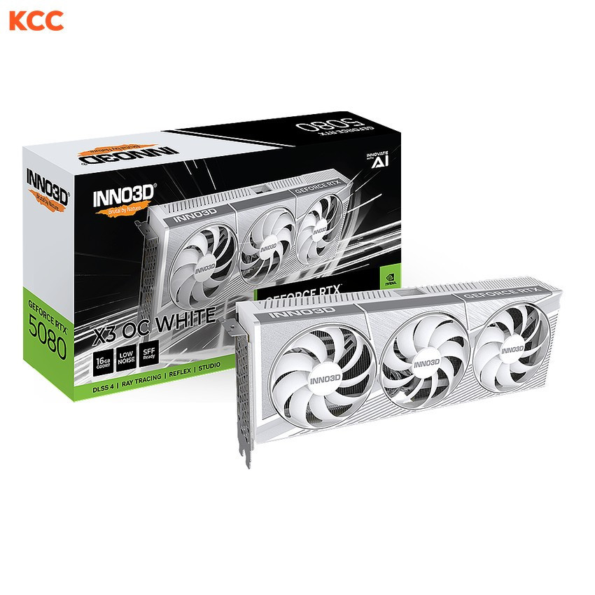 VGA INNO3D GeForce RTX 5080 X3 OC WHITE 16GB GDDR7