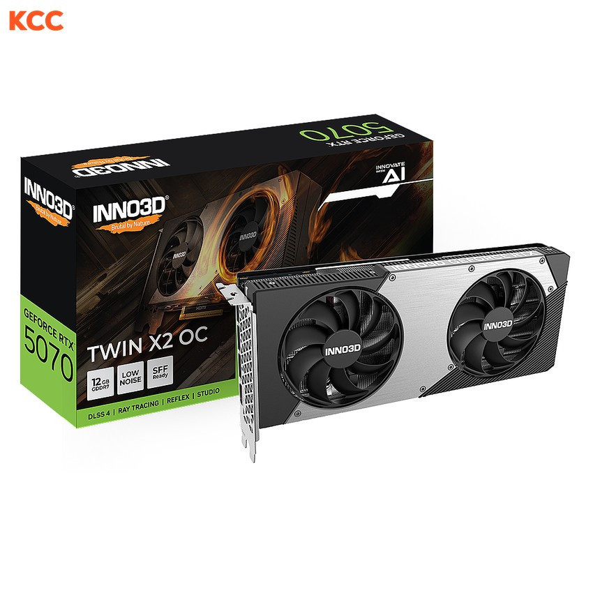 VGA INNO3D GeForce RTX 5070 TWIN X2 OC 12GB GDDR7 (N50702-12D7X-195064N)