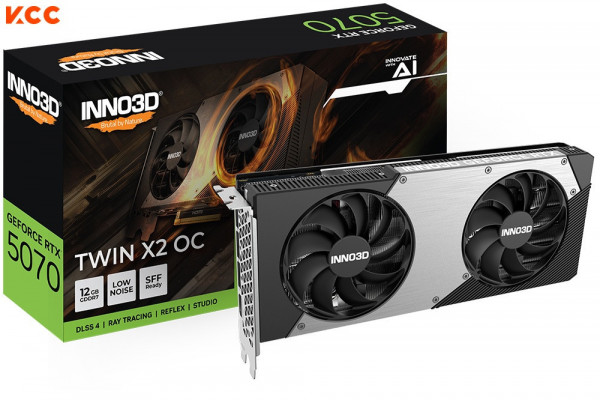 VGA INNO3D GeForce RTX 5070 TWIN X2 OC 12GB GDDR7