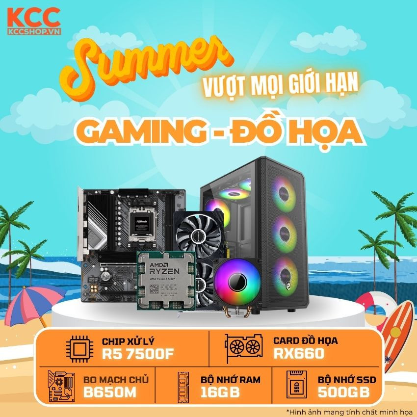 PC KCC AMD R5-7500F / VGA RX 6600