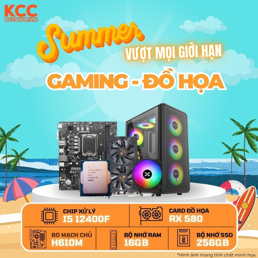 PC KCC Intel i5-12400F/13400F / VGA RX 580