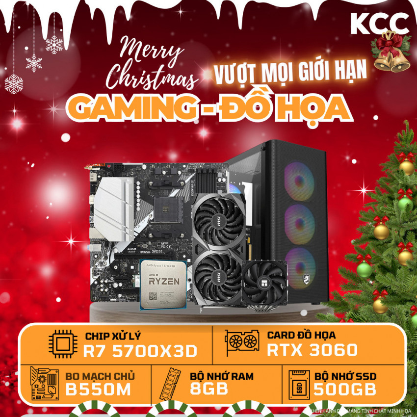 PC KCC AMD R7-5700X3D / VGA RTX 3060