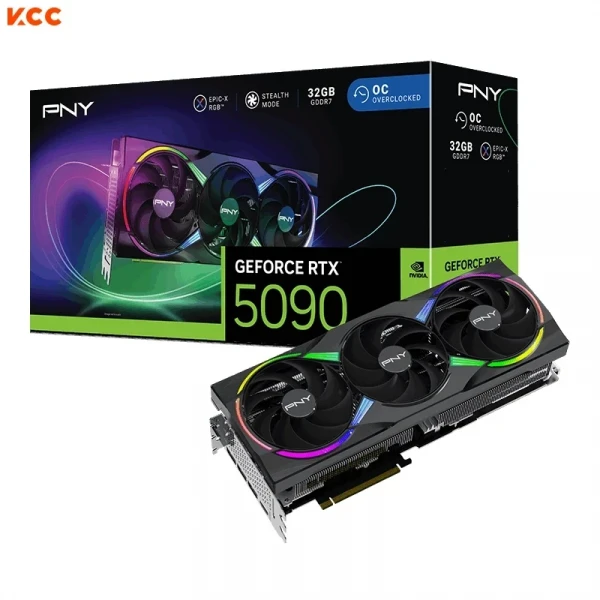 VGA PNY GeForce RTX 5090 ARGB EPIC-X RGB OC Triple Fan