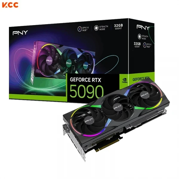 VGA PNY GeForce RTX 5090 ARGB EPIC-X RGB Triple Fan