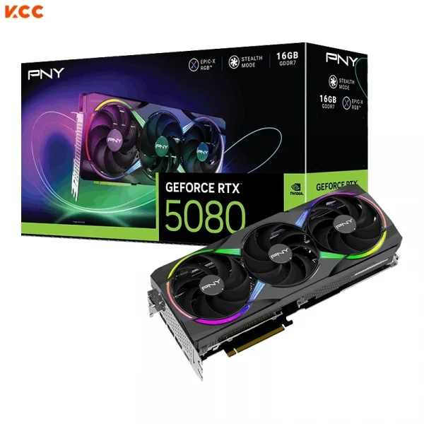 VGA PNY GeForce RTX 5080 ARGB EPIC-X RGB Triple Fan