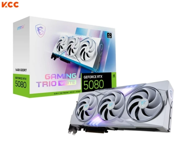 Card màn hình MSI GeForce RTX 5080 16G GAMING TRIO WHITE