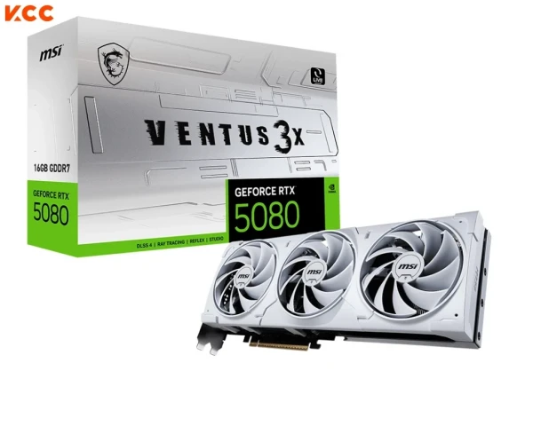 Card màn hình MSI GeForce RTX 5080 16G VENTUS 3X WHITE