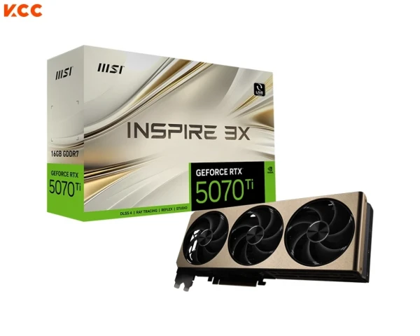 Card màn hình MSI GeForce RTX 5070 Ti 16G INSPIRE 3X PLUS