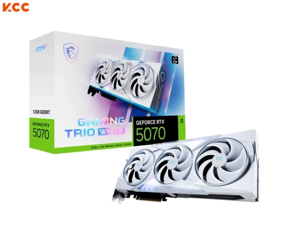 Card màn hình MSI GeForce RTX 5070 12G GAMING TRIO WHITE