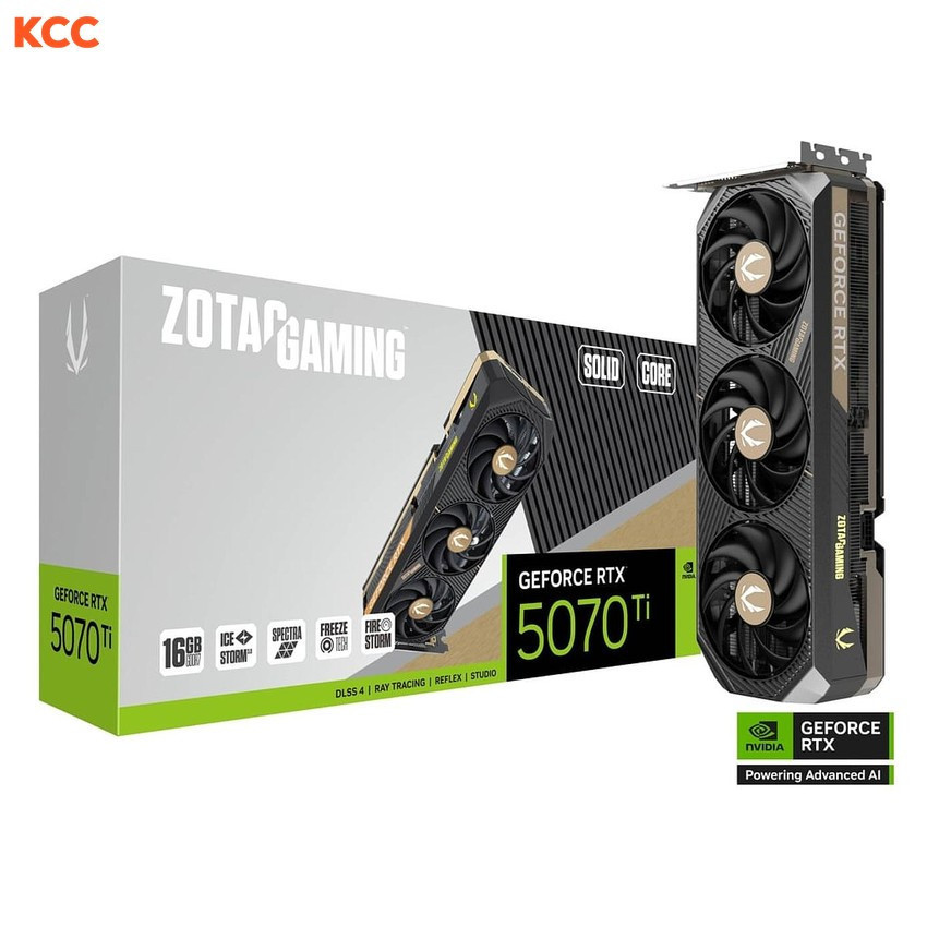 Card màn hình ZOTAC GAMING GeForce RTX 5070 Ti SOLID CORE (ZT-B50710D2-10P)
