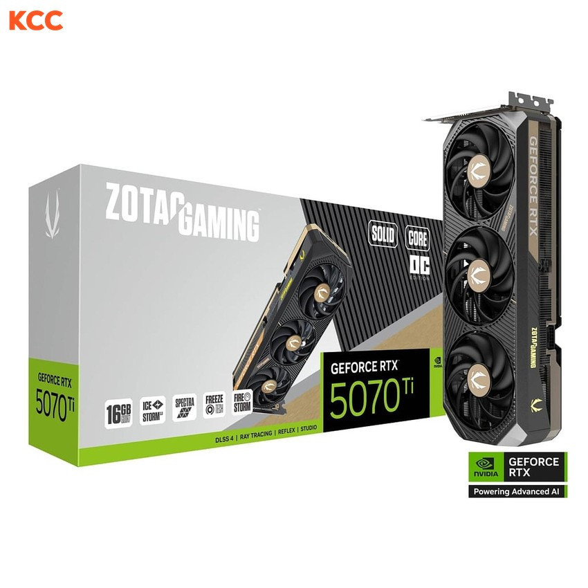 Card màn hình ZOTAC GAMING GeForce RTX 5070 Ti SOLID CORE OC (ZT-B50710J2-10P)
