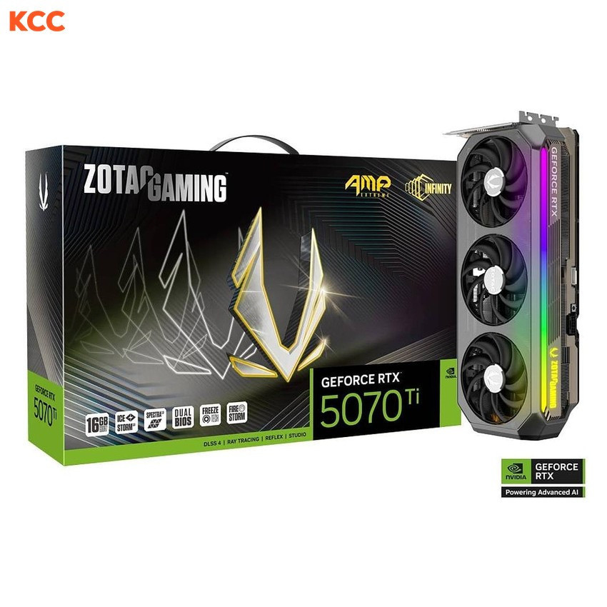 Card màn hình ZOTAC GAMING GeForce RTX 5070 Ti AMP Extreme INFINITY (ZT-B50710B-10P)
